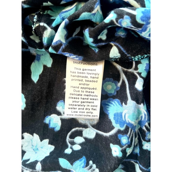 LN Motel Rocks Haria Bow Dress | from Topshop Asos Blue Floral Retro Grandmacore - Picture 10 of 10